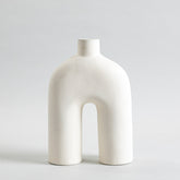 Minimalistic Stoneware Vase White